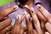 India voting finger