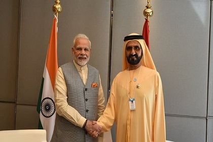 Maktoum-Modi INDIANS BUILD THE UAE